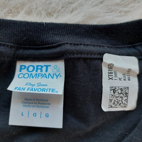 Port&Company Unisex's Black "80s Party" Graphic T-Shirt Size L - Picture 3 of 7